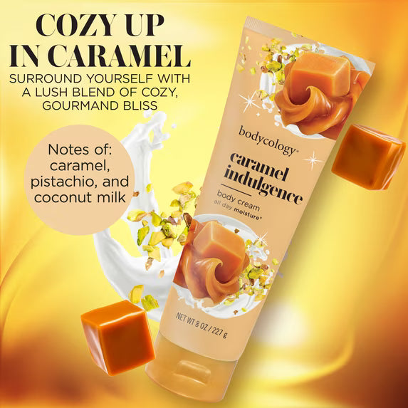 Bodycology Shea Butter Body Cream, Caramel Indulgence 8oz