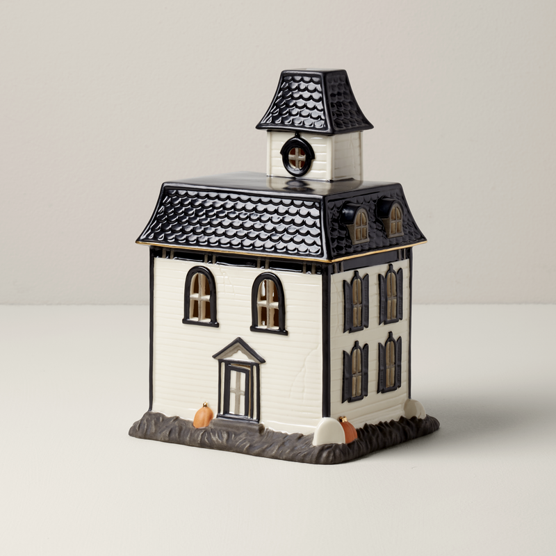 Lenox Vintage Halloween Lit House Figurine