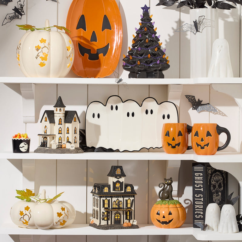Lenox Vintage Halloween Lit House Figurine