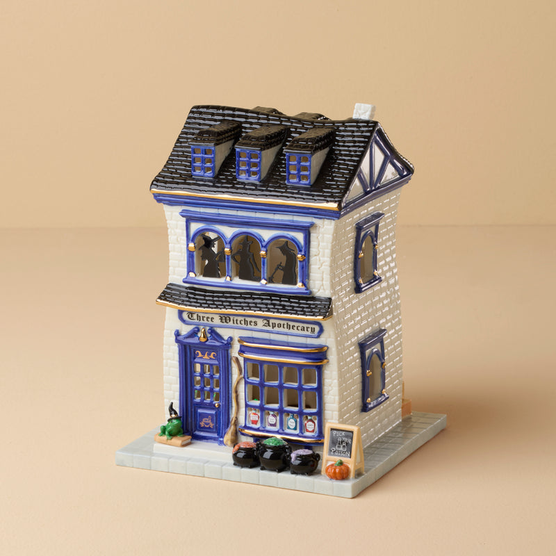 Vintage Halloween Apothecary Potion Shop Lit Figurine