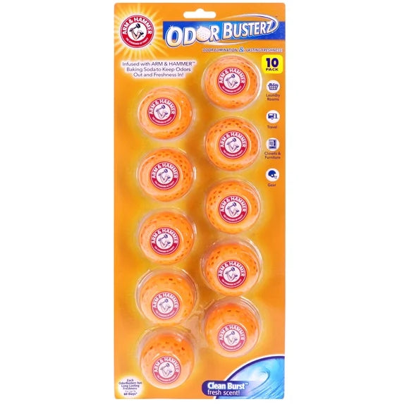 Arm & Hammer Odor Busterz Deodorizer Value Pack - 10 Pack