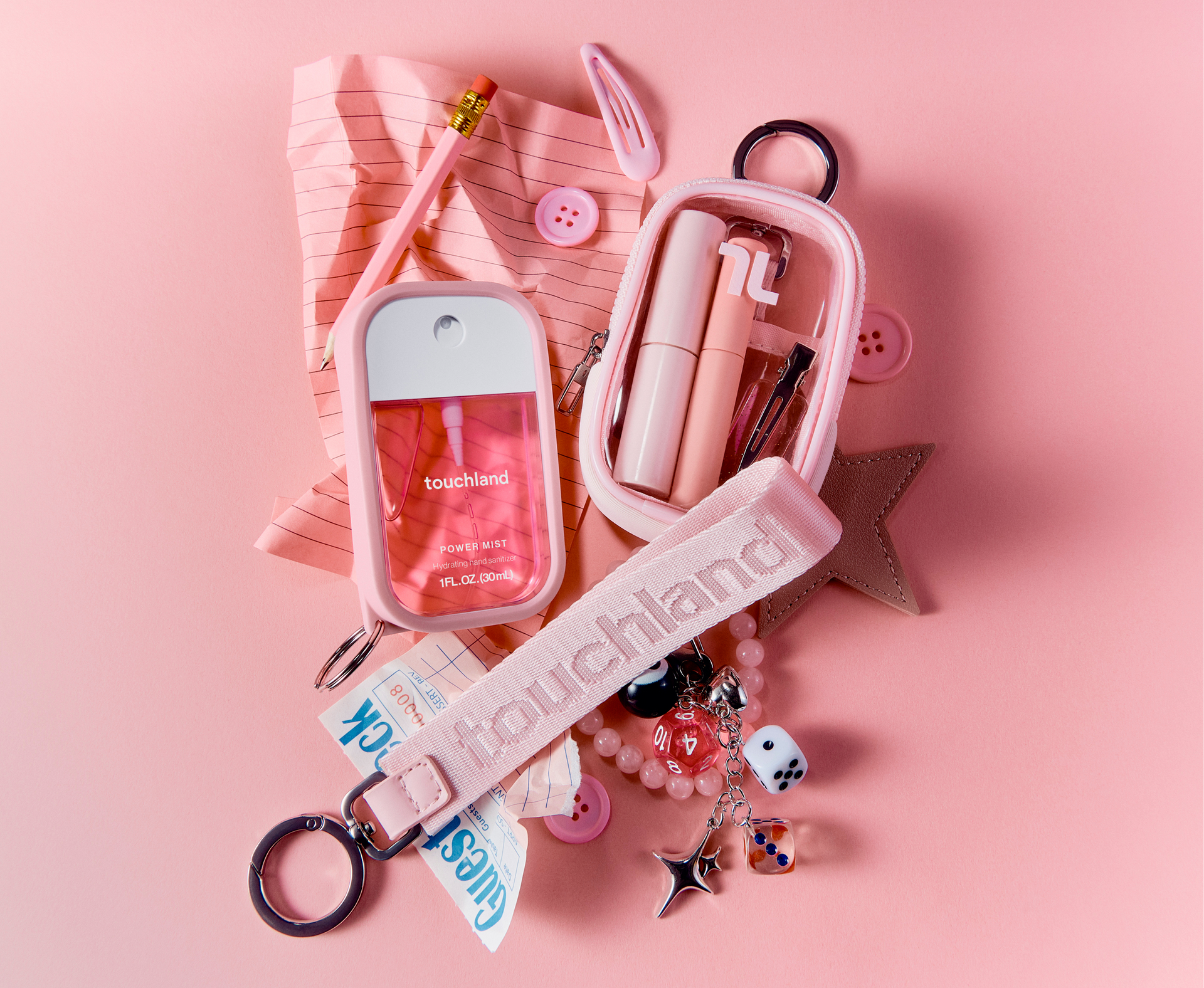Touchland Ballerina Pink Wristlet