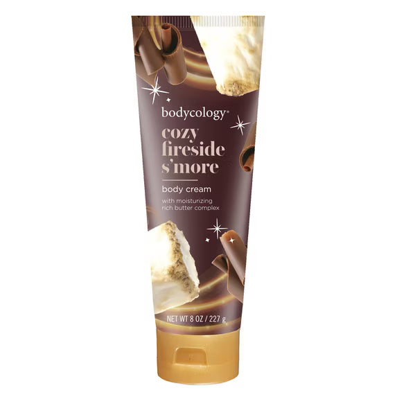 Bodycology Cozy Fireside S'more Shea Butter Body Cream, 8 oz