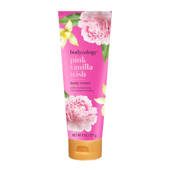 Bodycology Pink Vanilla Wish Shea Butter Body Cream 8oz