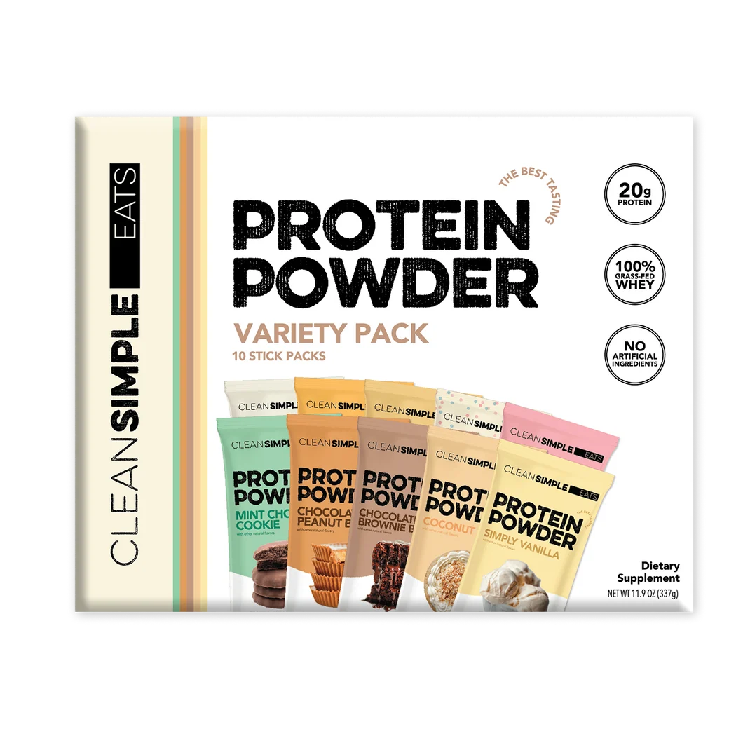 Clean Simple Eats Protein Powder Variety Pack - 10ct