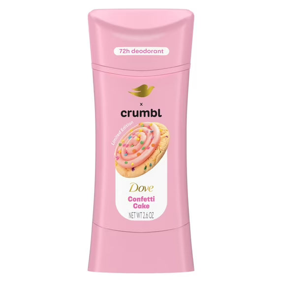 Dove Crumbl Limited Edtion Deodorant Stick Confetti Cake