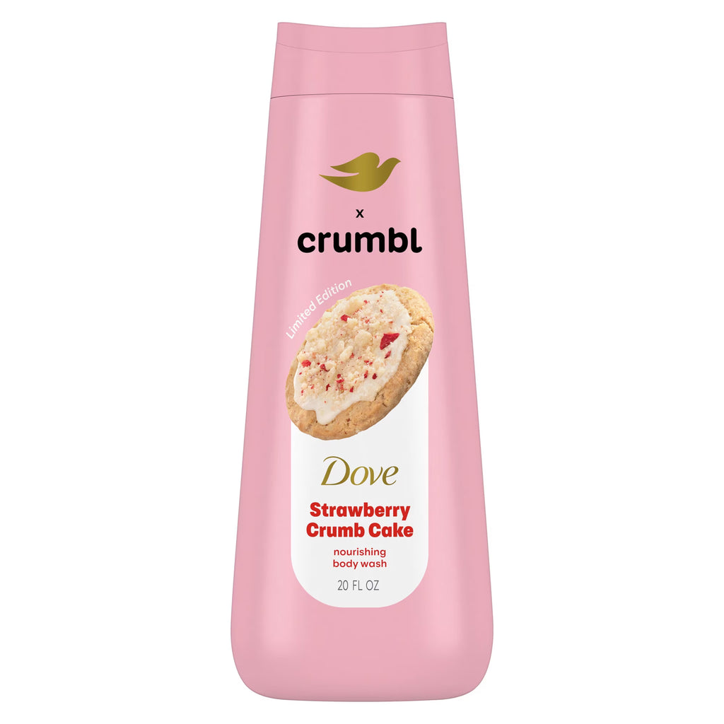 Dove Crumbl Limited Edtion Body Wash Strawberry Cookie