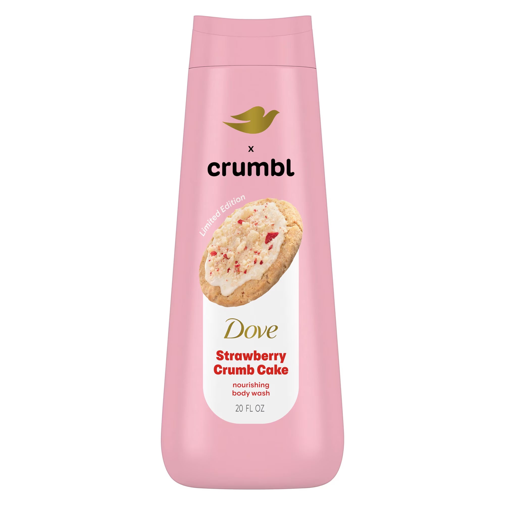 Dove Crumbl Limited Edtion Body Wash Strawberry Cookie