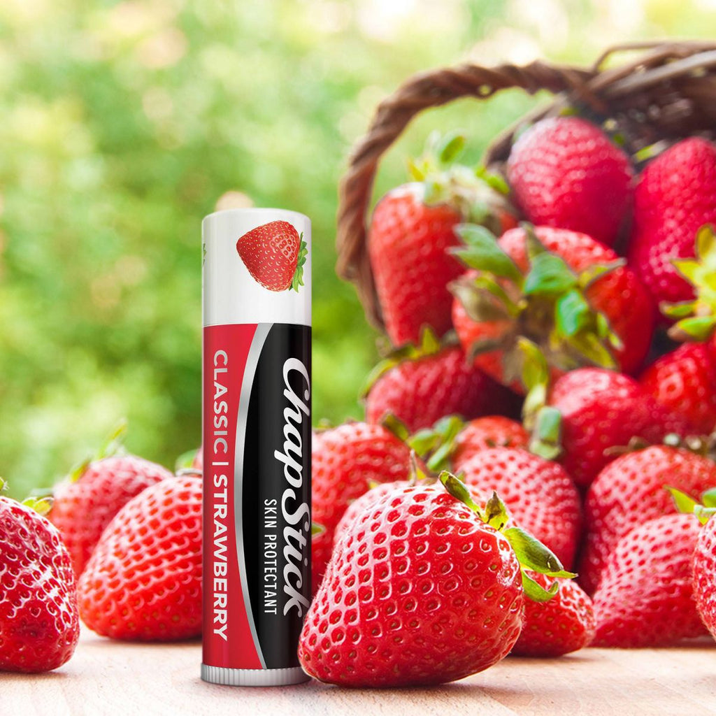 Chapstick Classic Strawberry Lip Balm 3-Pack