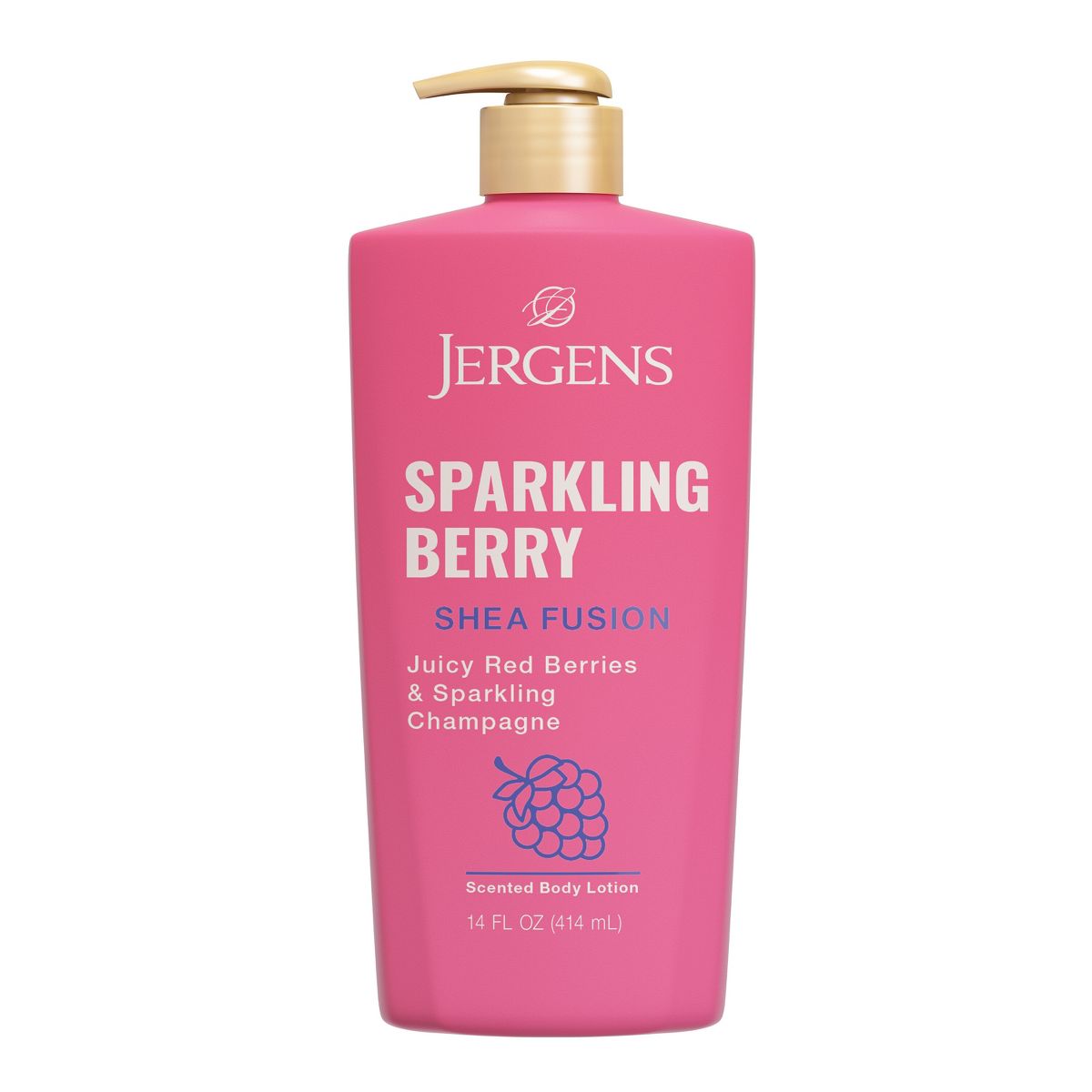 Jergens Shea Fusion Sparkling Berry Scented Body Lotion - 14 fl oz
