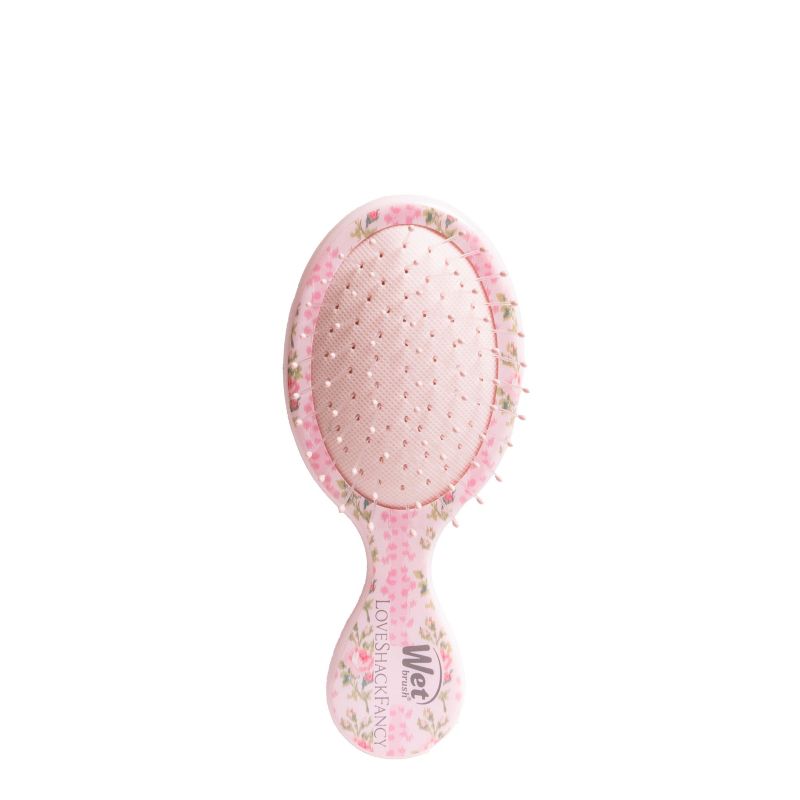 LoveShackFancy WetBrush Blooming Heirloom Mini OG Detangler Brush Strawberry Macaroon