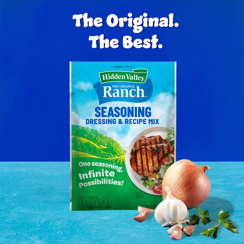 Hidden Valley Original Ranch Salad Dressing & Seasoning Mix - Gluten Free - 1oz/4pk