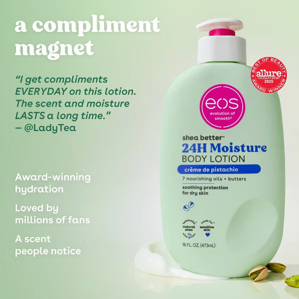 EOS Shea Better Moisture Body Lotion - Crème de Pistachio