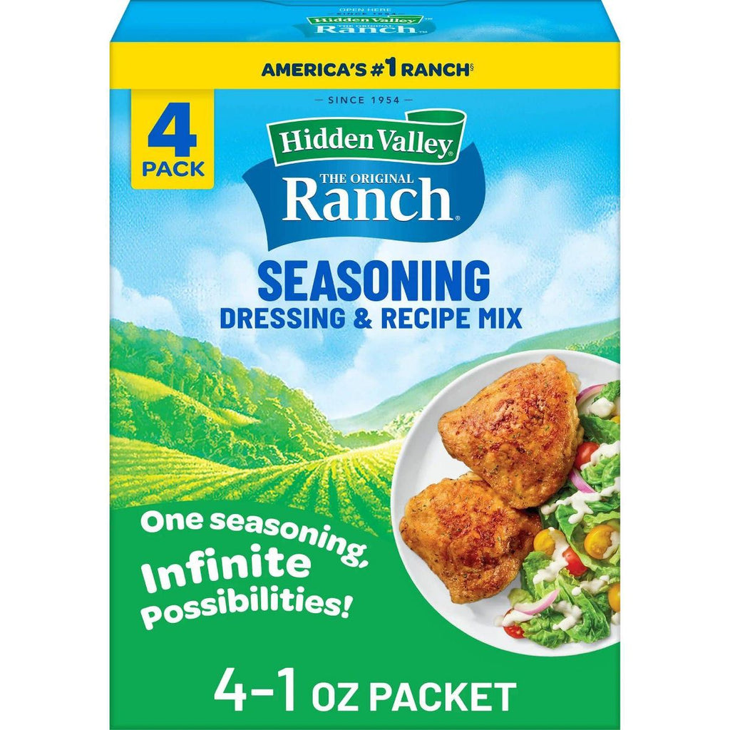 Hidden Valley Original Ranch Salad Dressing & Seasoning Mix - Gluten Free - 1oz/4pk