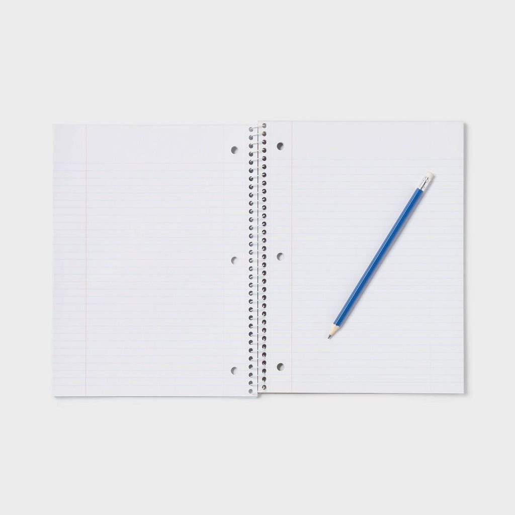 College Rule Spiral Notebook 7.5"x10.5" Poly Cover 70 Sheets Pastel Blue - up&up™