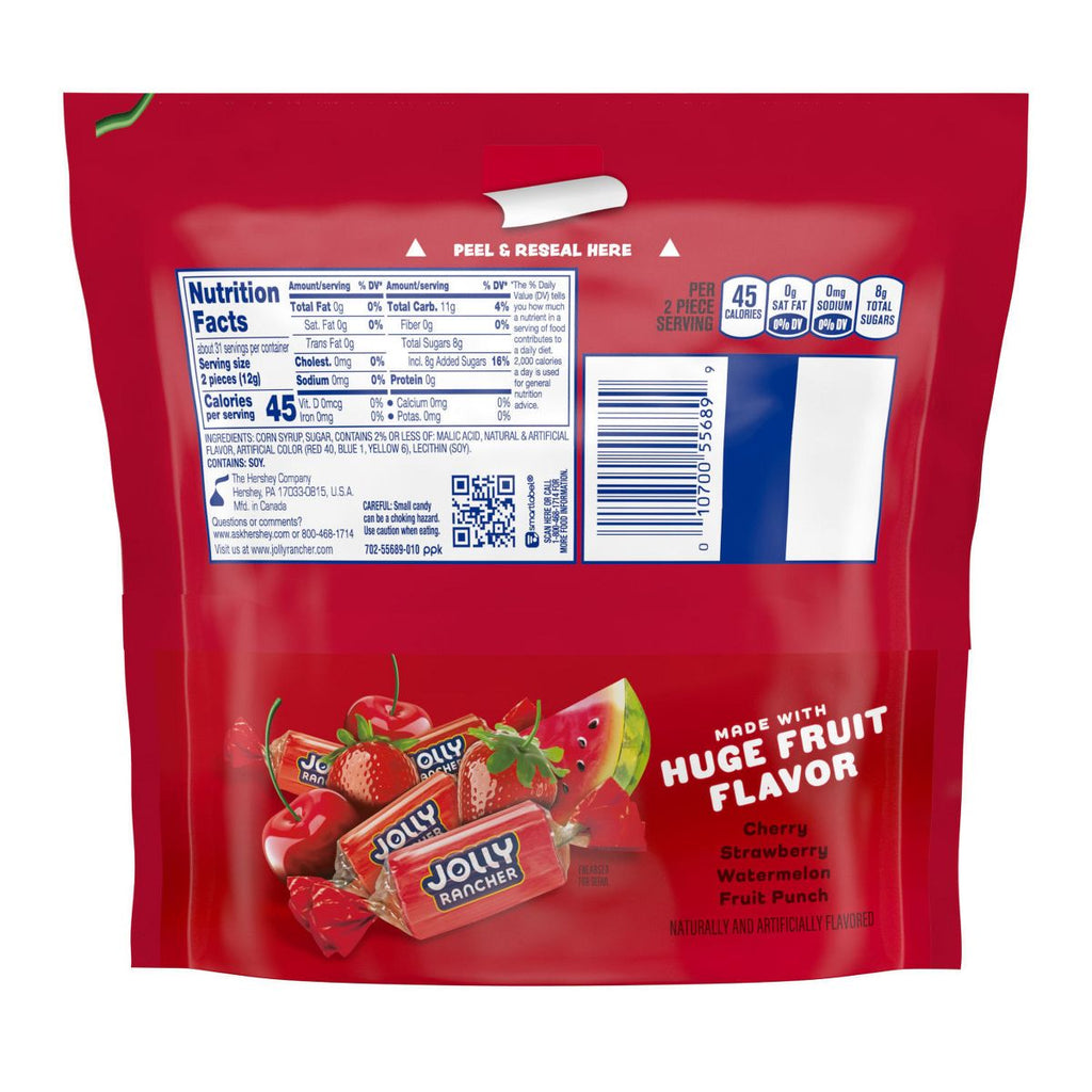Jolly Rancher Awesome Reds Assorted Fruit Flavored Hard Candy - 13oz