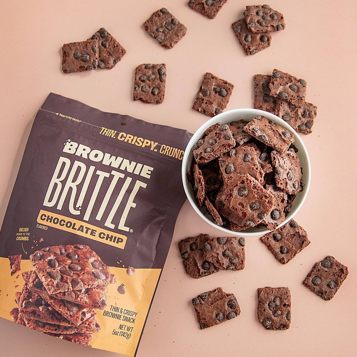 Sheila G's Brownie Brittle, Chocolate Chip, Thin & Crunchy Cookies - 5oz