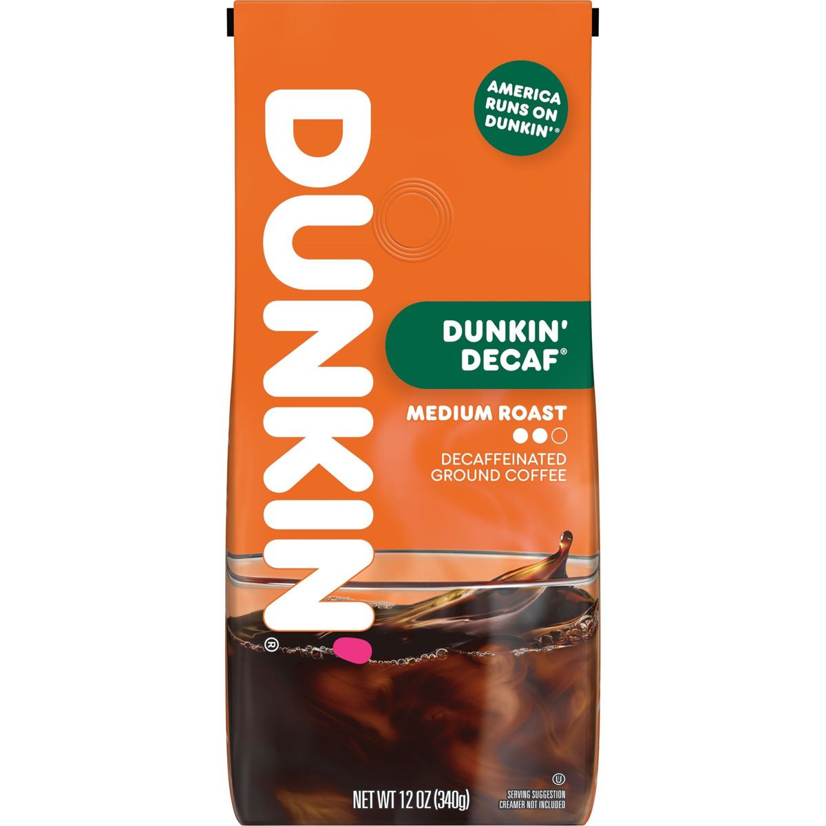 Dunkin' Dunkin' Decaf Medium Roast Ground Coffee - 12oz