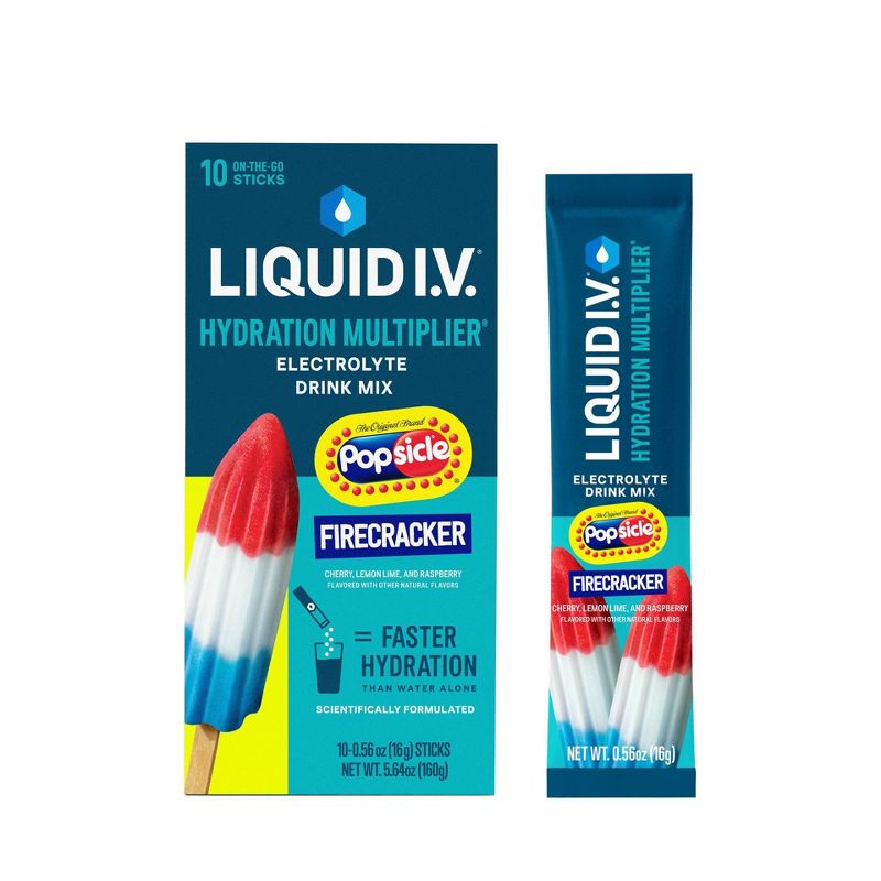 Liquid I.V. Hydration Multiplier - Popsicle Firecracker 10 Pack