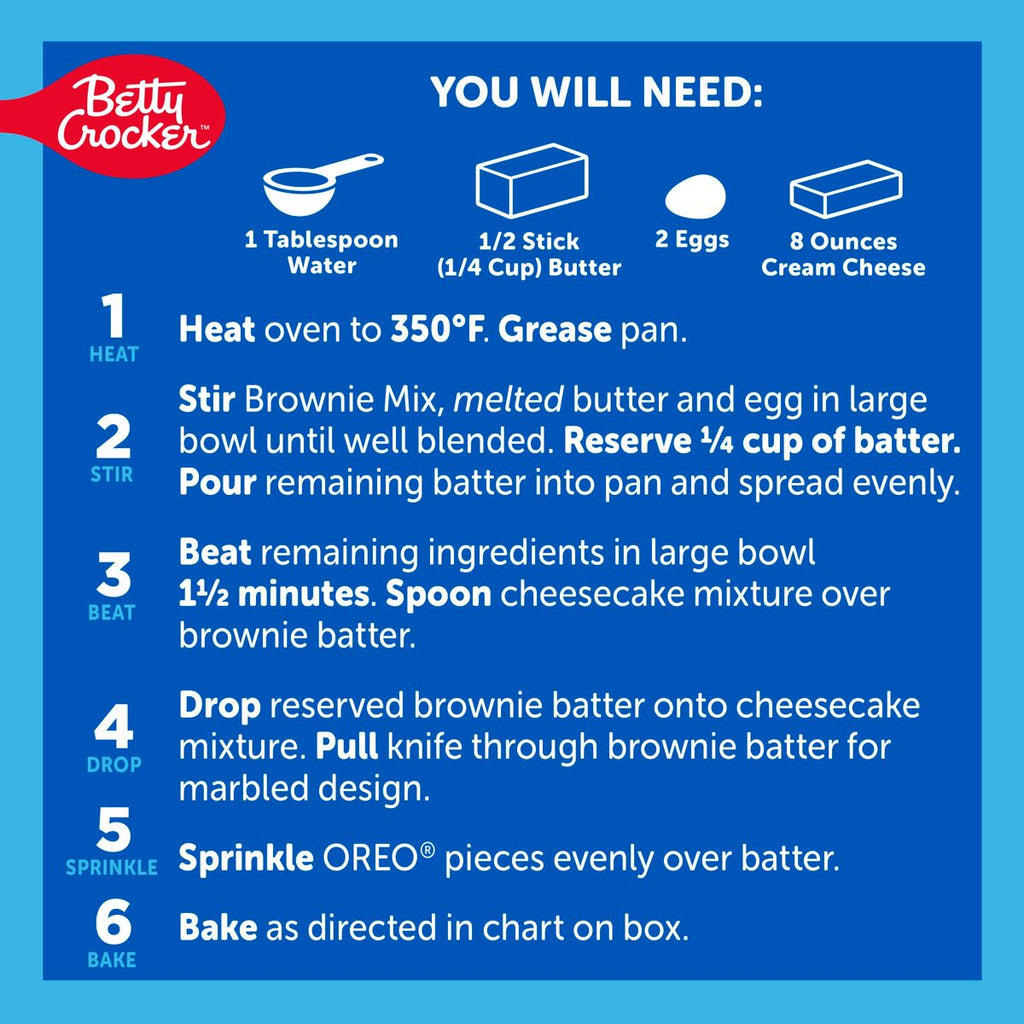 Betty Crocker OREO Baked Cheesecake Mix - 8.9oz