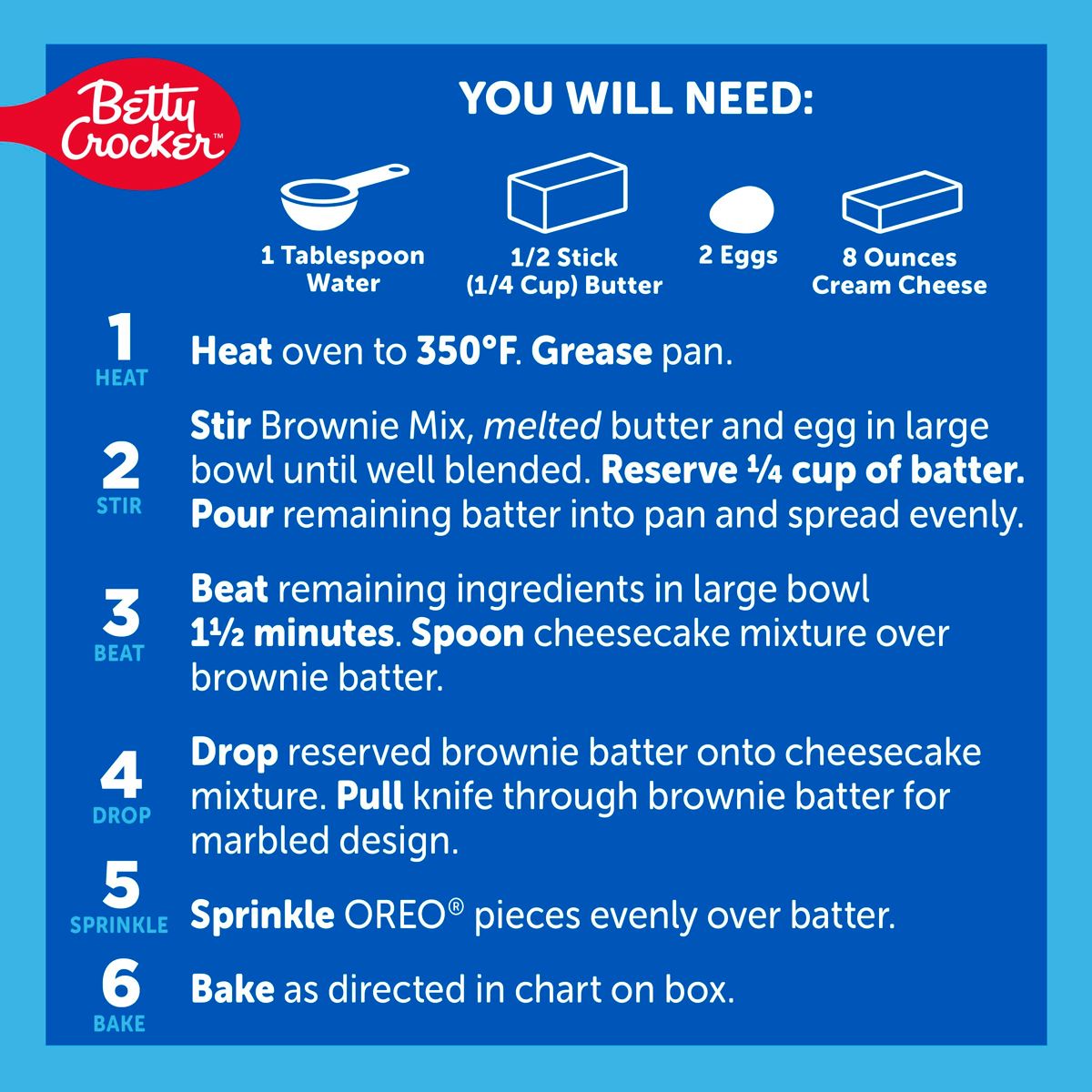 Betty Crocker OREO Baked Cheesecake Mix - 8.9oz