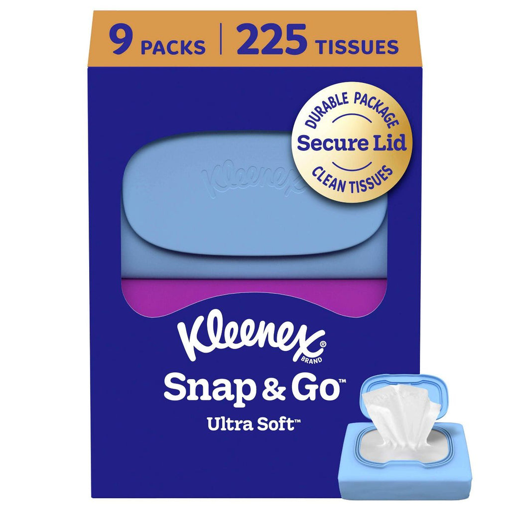 Kleenex Ultra Soft Snap & Go Facial Tissue 9pk/25ct