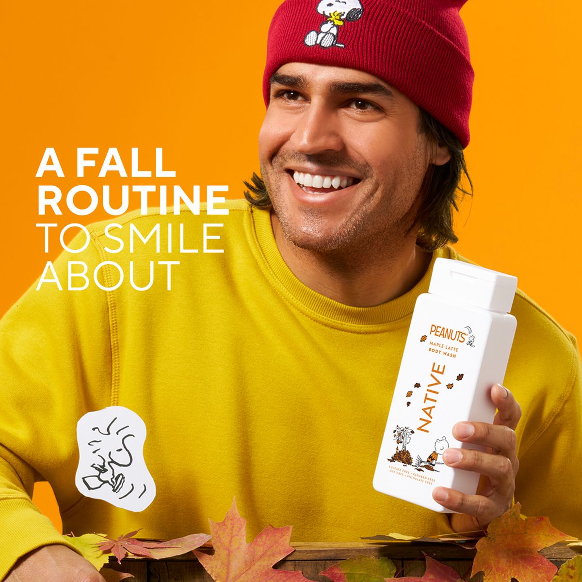Native Peanuts Limited Edition Body Wash - Scrub Maple Latte - 12oz