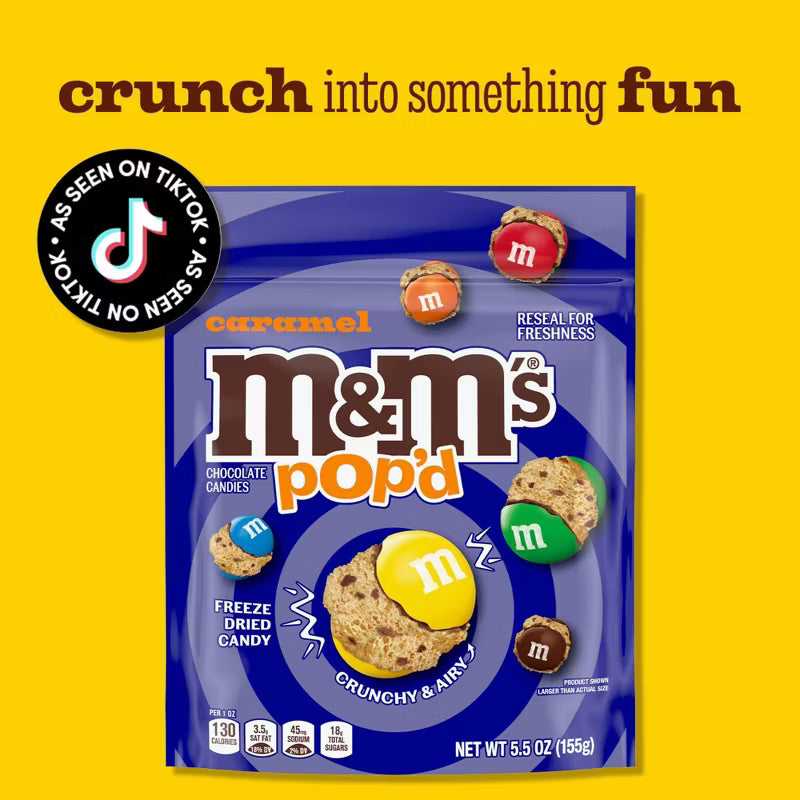 M&M’s Caramel Pop'd Freeze Dried Chocolate - 5.5oz