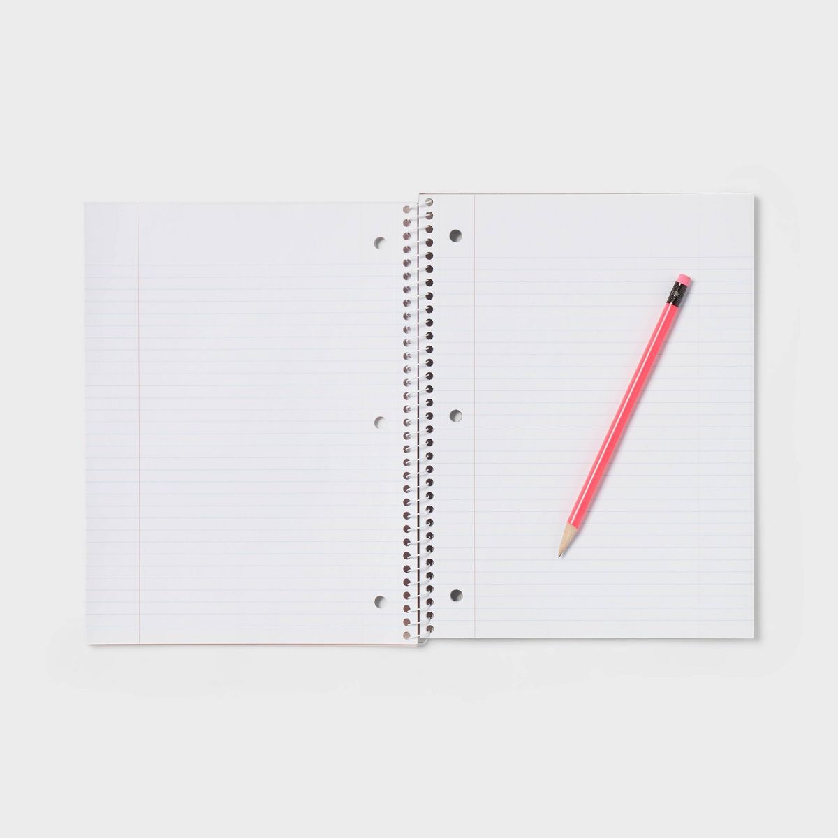 Spiral Notebook 7.5"x10.5" Poly Cover 70 Sheets Pastel Pink - up&up™