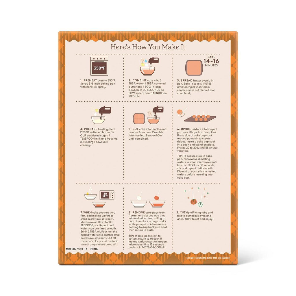 Halloween Fall Pumpkin Spice Cake Pops Kit - Target Favorite Day