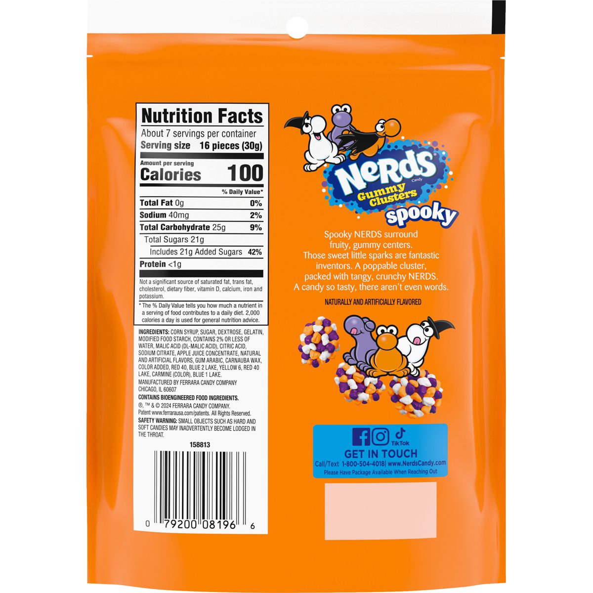 Nerds Halloween Spooky Gummy Clusters Candy - 8oz
