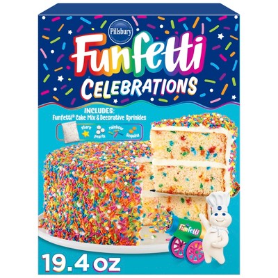 Pillsbury Funfetti Celebrations Cake Mix - 19.4oz