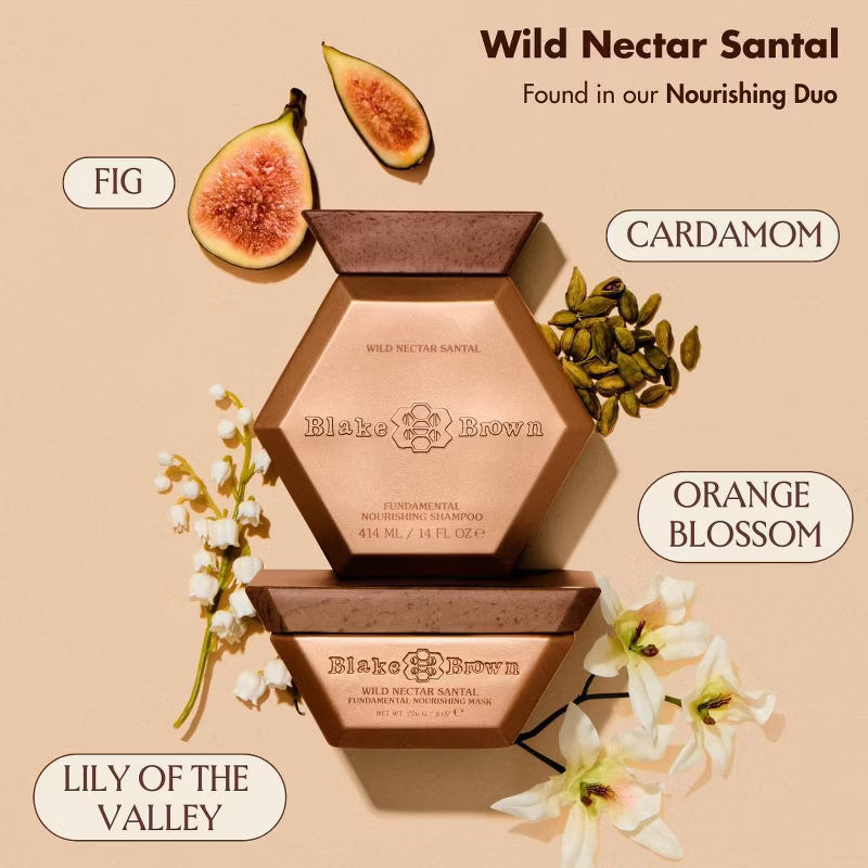 Blake Brown Fundamental Nourishing Shampoo - Wild Nectar Santal - 14 fl