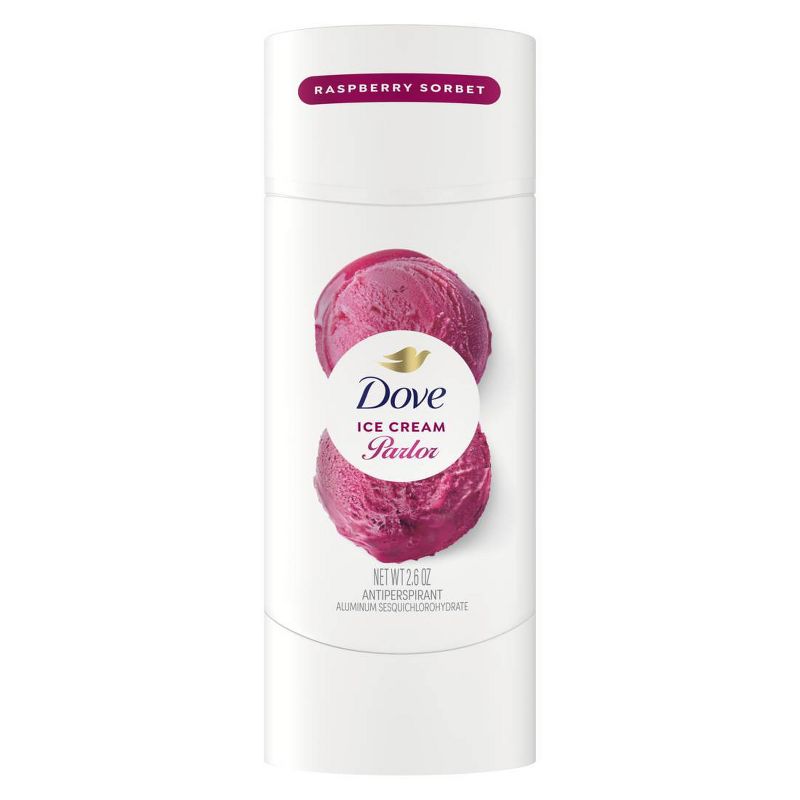 Dove Beauty Ice Cream Parlor Raspberry Sorbet Antiperspirant Stick 2.6oz