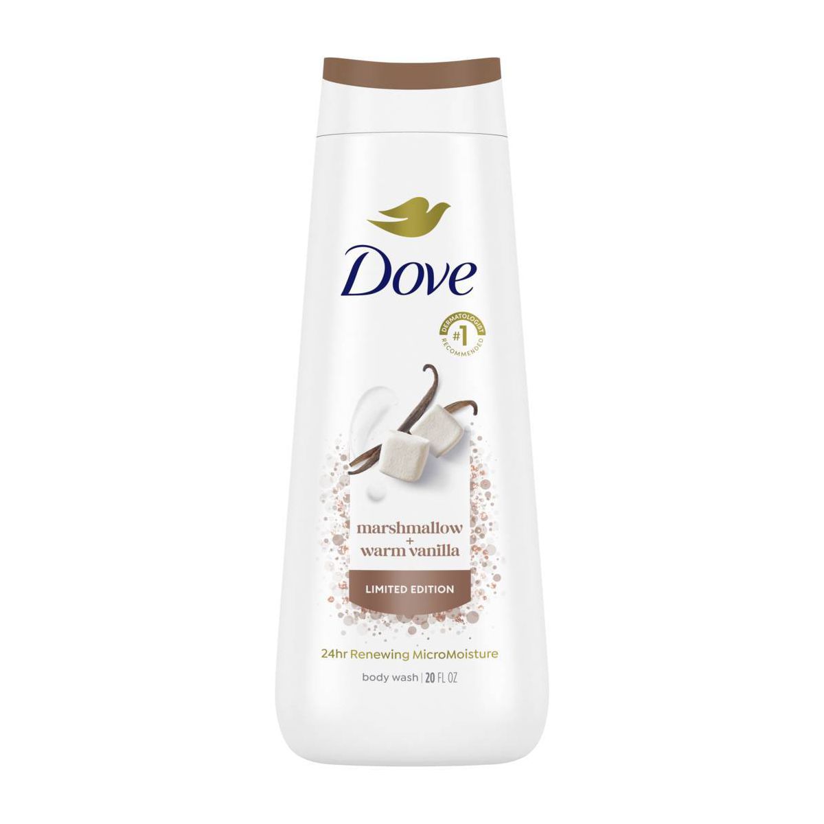 Dove Beauty Limited Edition Body Wash - Marshmallow & Warm Vanilla - 20 fl oz