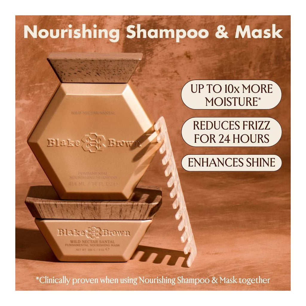 Blake Brown Fundamental Nourishing Shampoo - Wild Nectar Santal - 14 fl