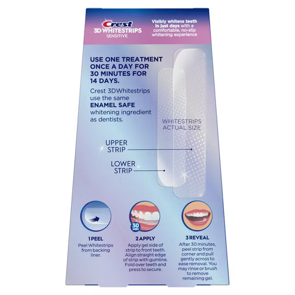 Crest 3D Whitestrips Sensitive - 14 Treatments