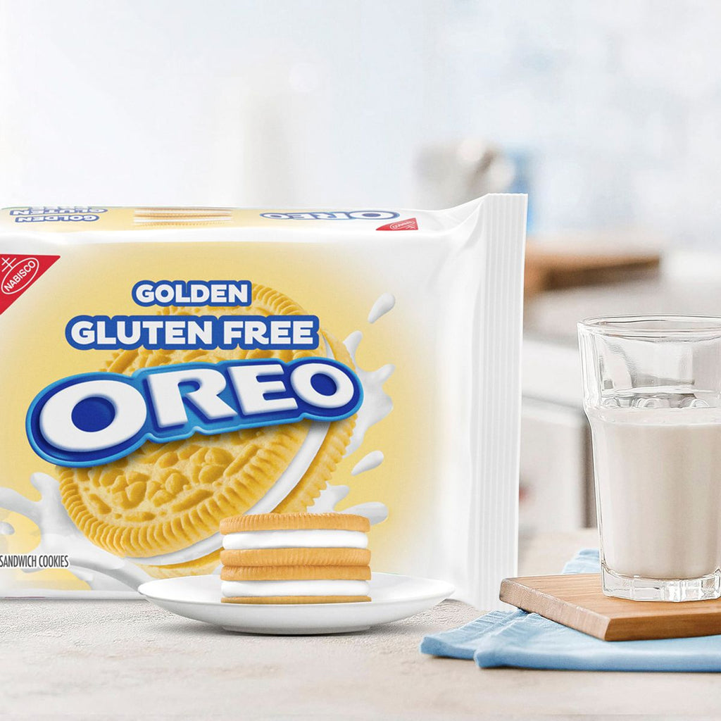 Oreo Gluten Free Golden Sandwich Cookies - 12.08oz: Cream Filling, Certified Gluten-Free