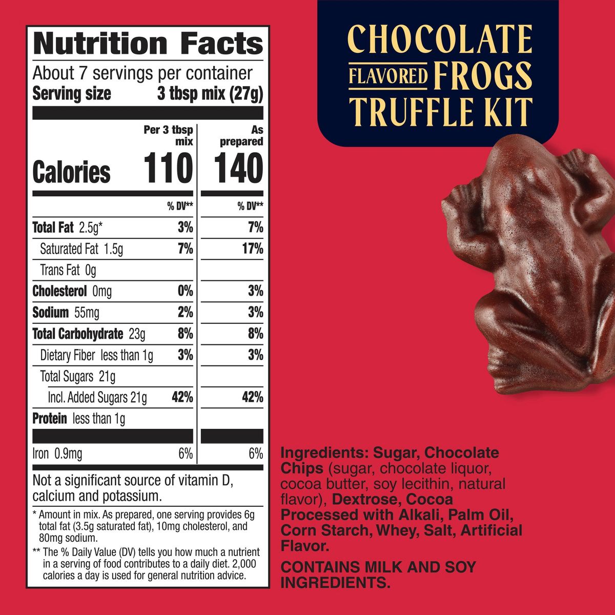 Betty Crocker Harry Potter Halloween Chocolatey Frogs Baking Mix - 6.9oz