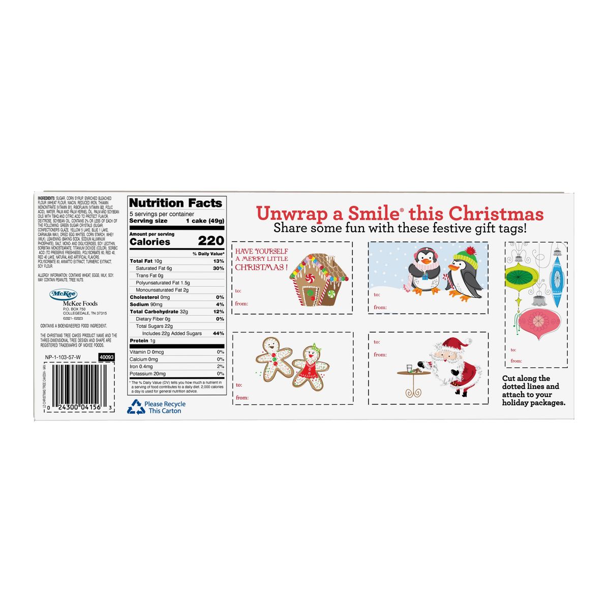 Little Debbie Christmas Tree Vanilla Cakes - 8.62oz/5ct: Mini Size, Cream Filling, Icing And