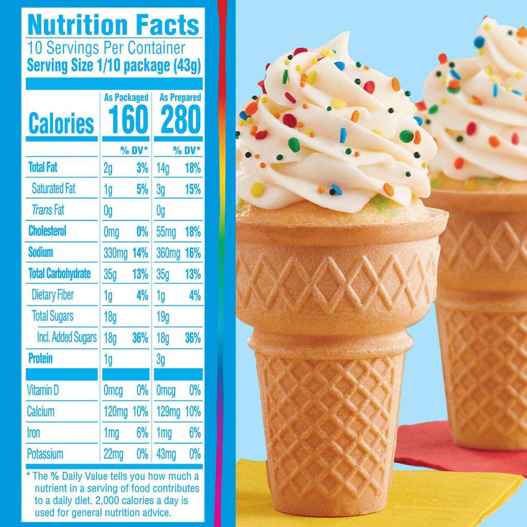Pillsbury Funfetti 15.25oz Premium Cake and Cupcake Mix + 15.6oz Vanilla Flavored Frosting