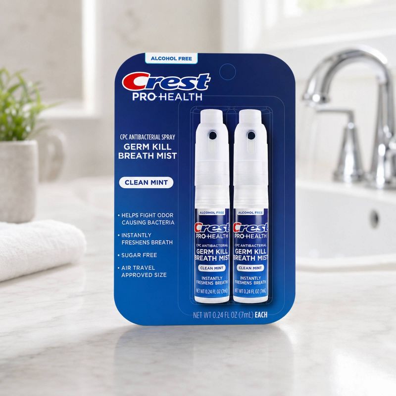 Crest Breath Spray Spearmint 2 Pack