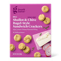 Mini Shallot & Chive Bagel Sandwich Crackers - 7.05oz
