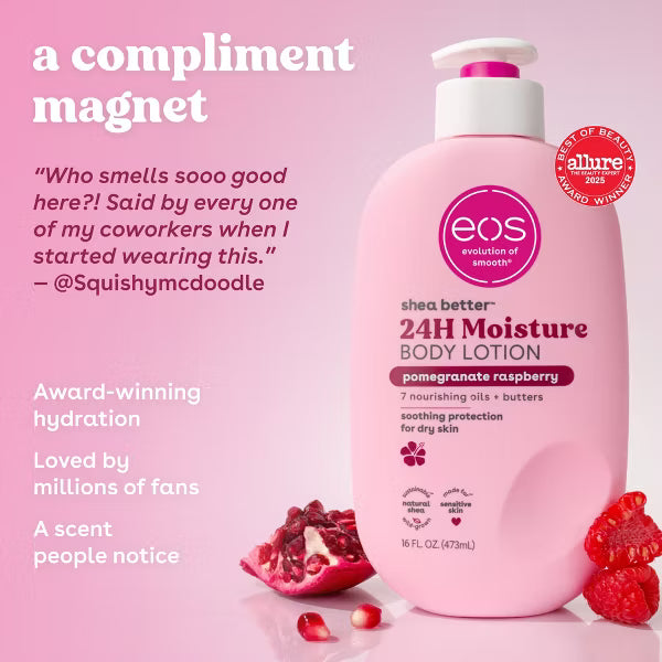 EOS Shea Better Moisture Body Lotion - Pomegranate Raspberry