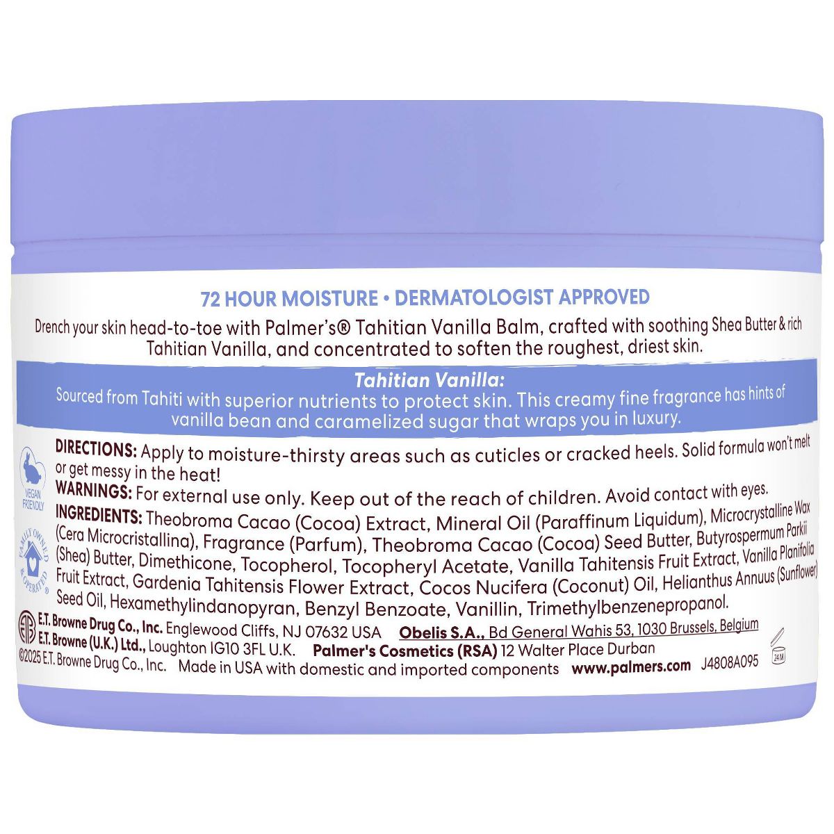 Palmer's Moisture Drenching Solid Hand and Body Lotion Tahitian Vanilla 7.25oz