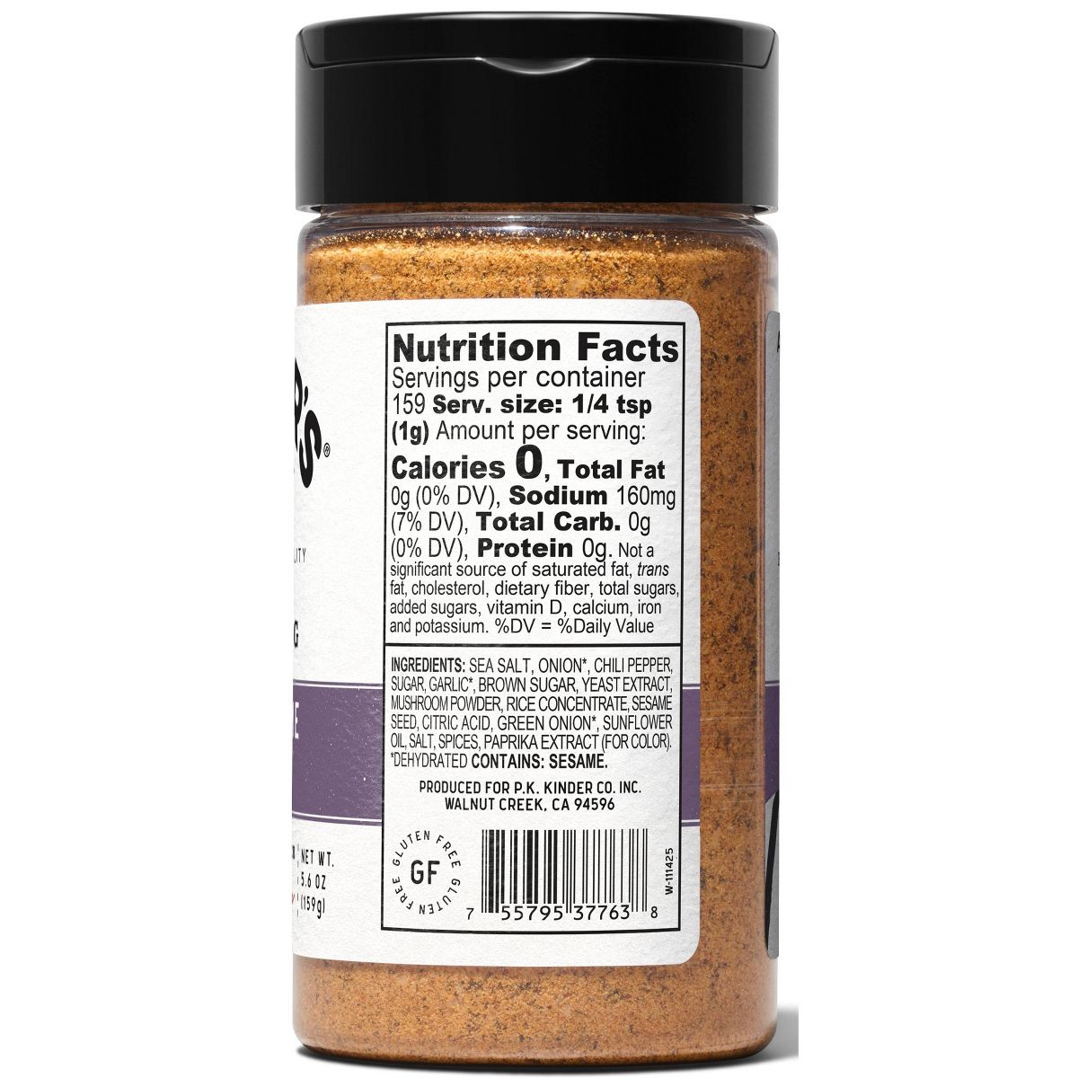 Kinder's Chili Sesame Crunch Seasoning - 5.6oz