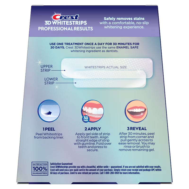 Crest 3D Whitestrips Professional White Teeth Whitening Kit 20 Treatments