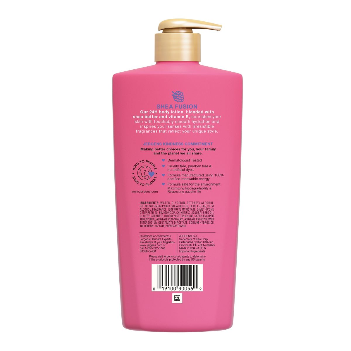 Jergens Shea Fusion Sparkling Berry Scented Body Lotion - 14 fl oz
