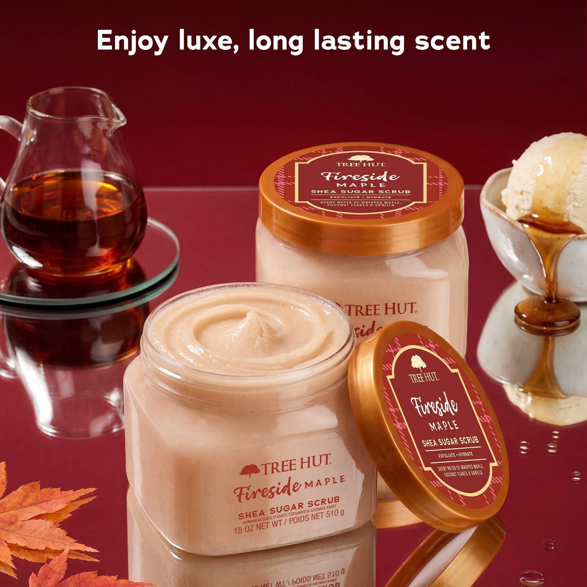 Tree Hut Fireside Maple Mini Shea Sugar Body Scrub - 3.4oz