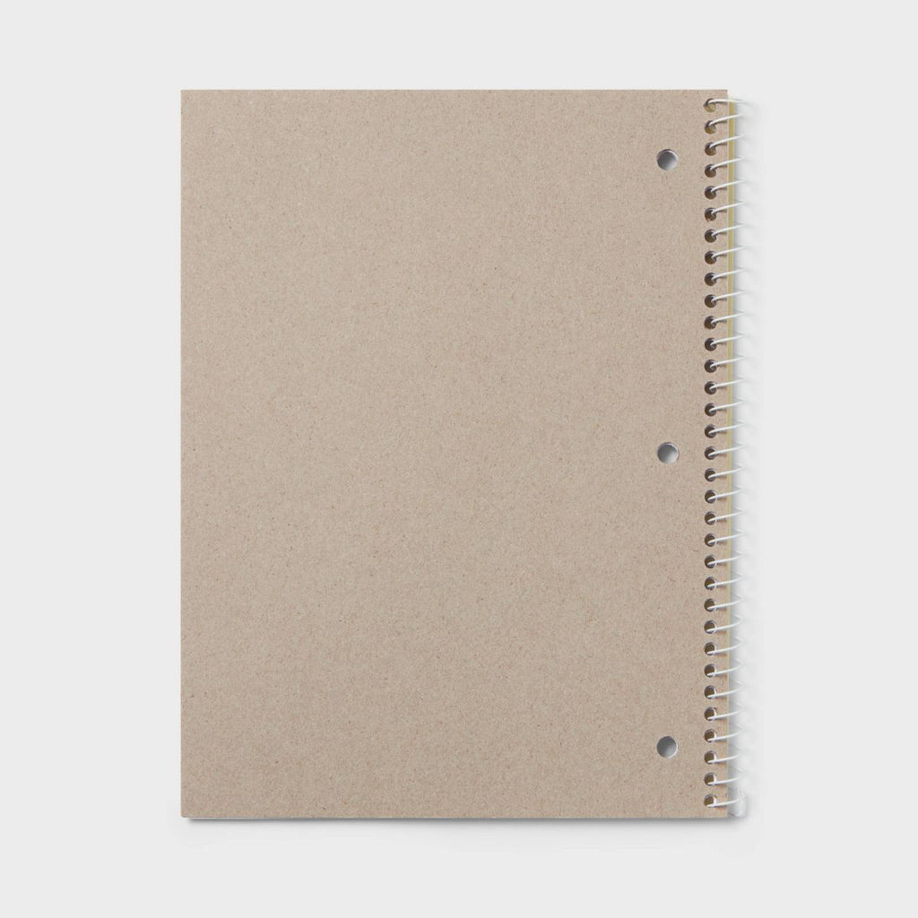College Rule Spiral Notebook 7.5"x9.75" Poly Cover 70 Sheets Pastel Yellow - up&up™